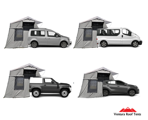 ventura 1.4 roof tent Extended Ventura Deluxe 1.4 Roof Top Tent + Annex (IN STOCK) – Ventura Roof  Tents