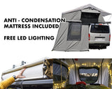 Extended Ventura Deluxe 1.4 Roof Top Tent + Annex + Extra Mattress + LED Lighting