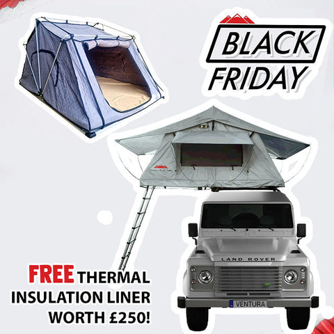 ** BLACK FRIDAY DEAL ** Ventura Deluxe 1.4 Roof Top Tent + FREE Thermal Liner