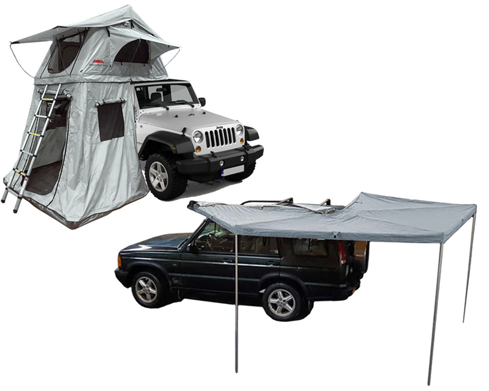 roof tent with awning Ventura Deluxe 1.4 Roof Top Tent + Annex + 270 Awning – Ventura Roof Tents