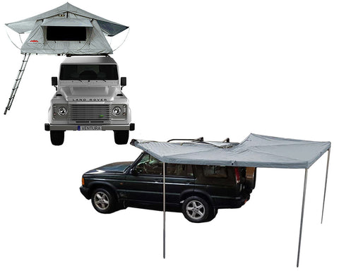 Ventura Deluxe 1.4 Roof Top Tent + 270 Awning + Extra Mattress