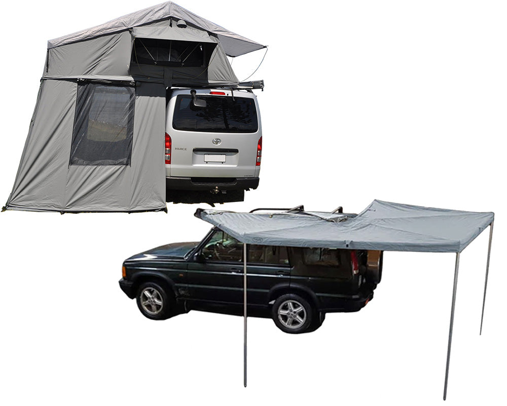 Extended Ventura Deluxe 1.4 Roof Top Tent + Annex + 270 Awning – Ventura Roof  Tents
