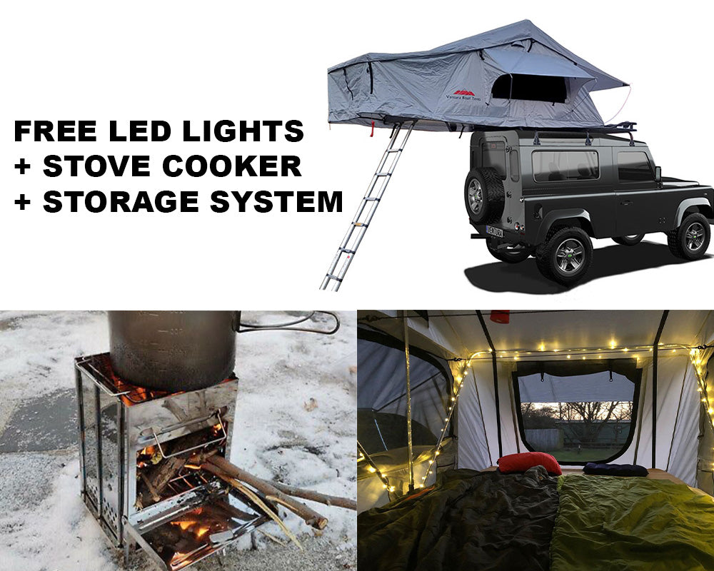 roof top tent heaters Extended Ventura Deluxe 1.4 Roof Top Tent + Stove Cooker + Storage Hoo – Ventura Roof Tents