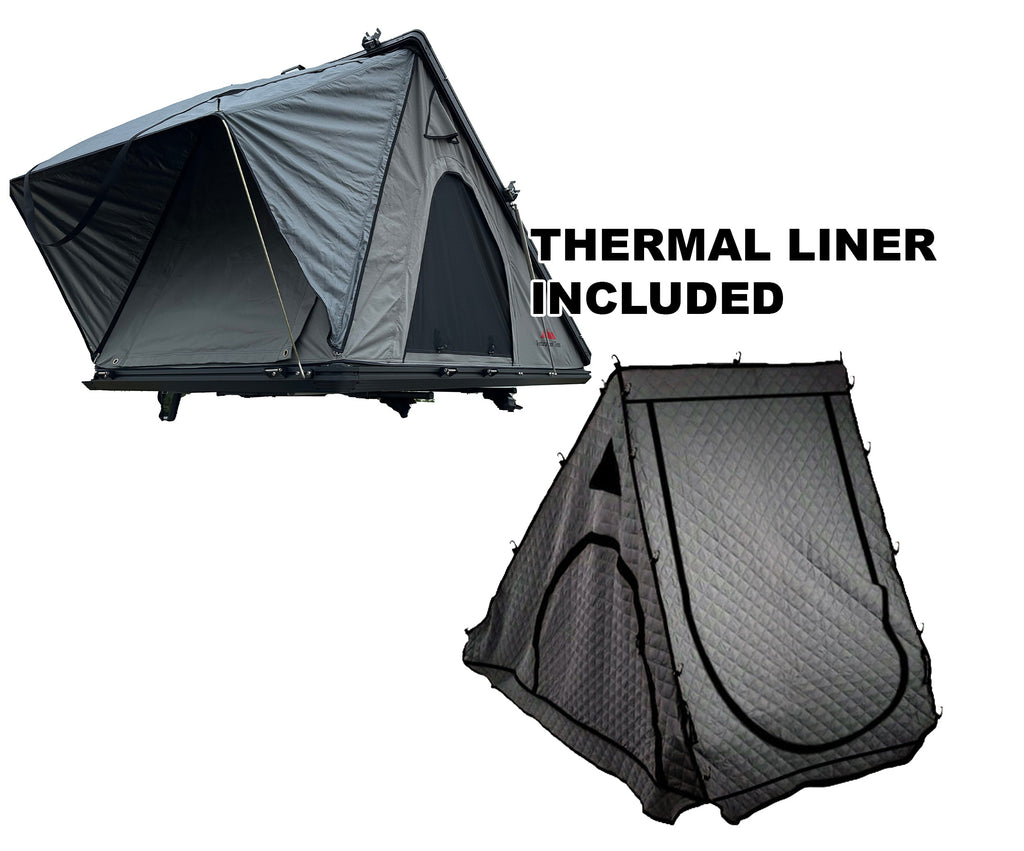 Ventura XL Aluminium Clamshell Roof Tent + Thermal Liner + LED