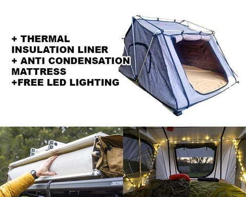 Thermal Insulation Liner + Anti Condensation Mattress + FREE LED Lighting