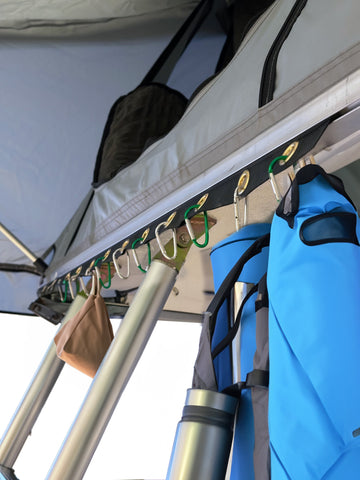 Roof Tent Storage Hook System