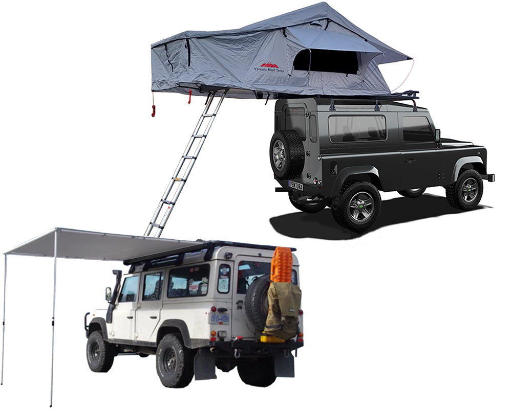 ventura 1.4 roof tent Extended Ventura Deluxe 1.4 Roof Top Tent + Side Awning (IN STOCK) – Ventura Roof Tents